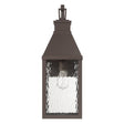Westin Outdoor Wall Light, Large 23", Bronze and Water Glass