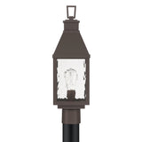 Westin Outdoor Post Light 20", Bronze and Water Glass