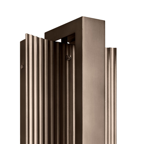 Zenith Outdoor LED Wall Light, Small 12", Bronze