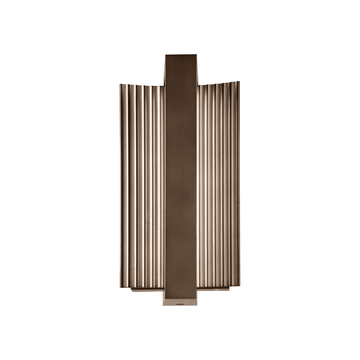 Zenith Outdoor LED Wall Light, Small 12", Bronze