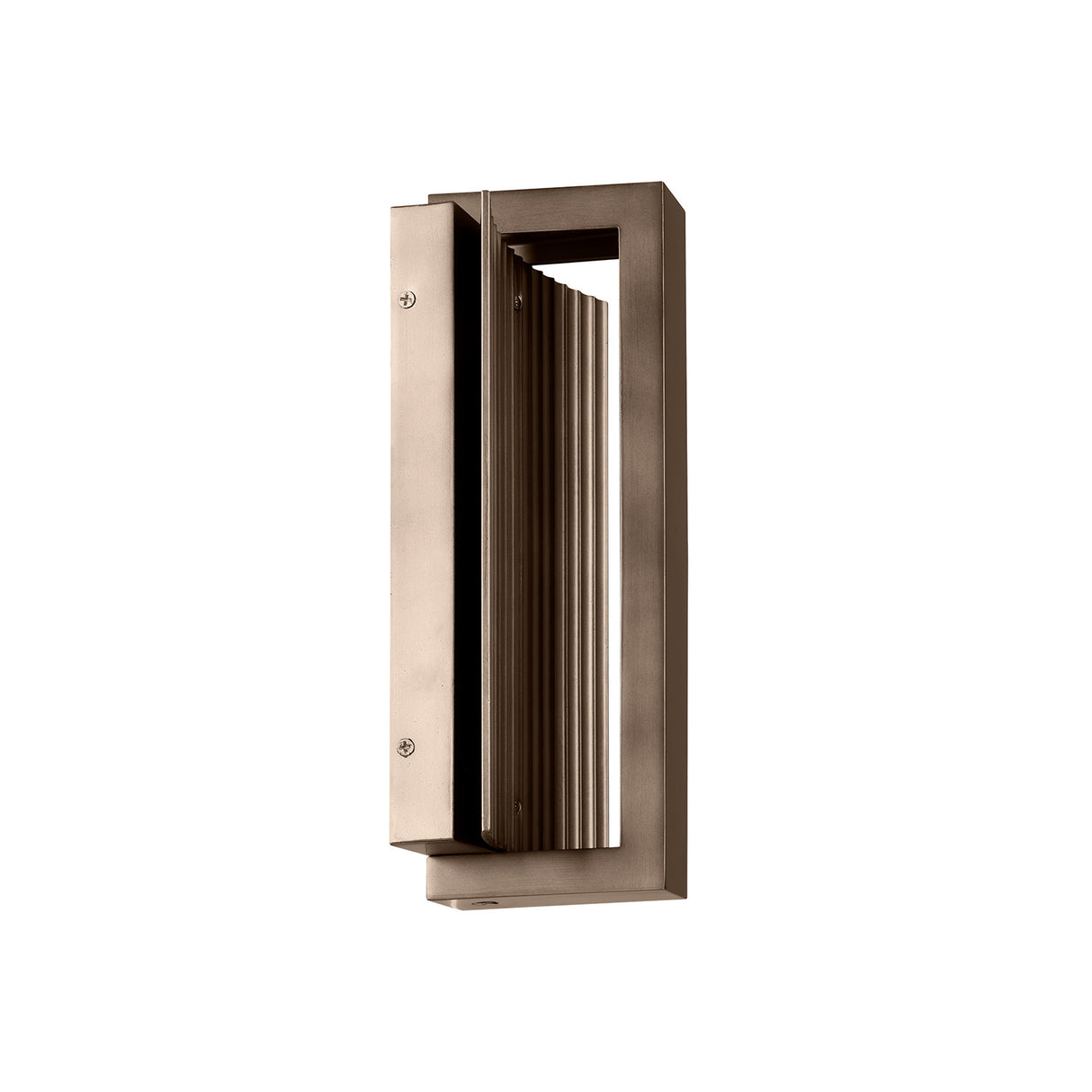 Zenith Outdoor LED Wall Light, Small 12", Bronze