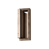 Zenith Outdoor LED Wall Light, Small 12", Bronze