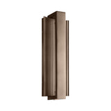 Zenith Outdoor LED Wall Light, Medium 18", Bronze