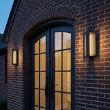 Zenith Outdoor LED Wall Light, Small 12", Matte Black