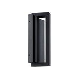 Zenith Outdoor LED Wall Light, Small 12", Matte Black