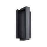 Zenith Outdoor LED Wall Light, Small 12", Matte Black