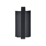 Zenith Outdoor LED Wall Light, Small 12", Matte Black