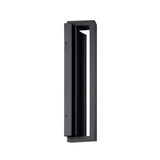Zenith Outdoor LED Wall Light, Medium 18", Matte Black