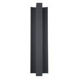 Zenith Outdoor LED Wall Light, Large 24", Matte Black