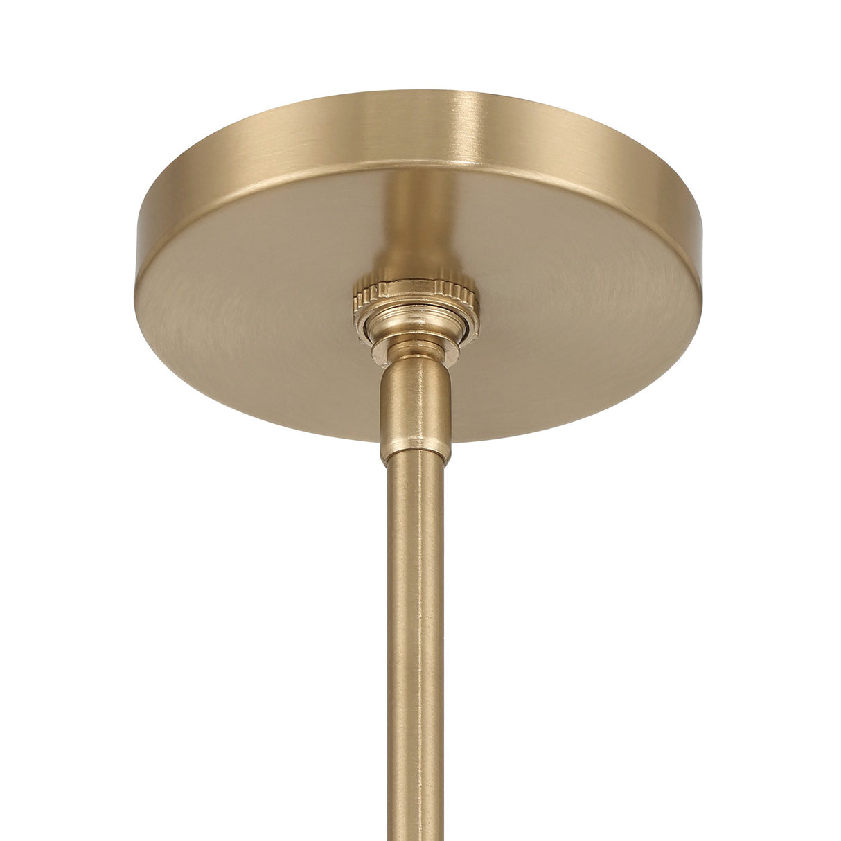 Naya Medium Pendant 12", Satin Brass and Clear Glass