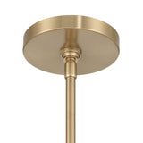 Naya Medium Pendant 12", Satin Brass and Clear Glass