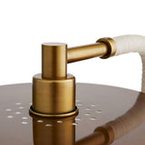 Amadeo Table Lamp 24", Brown and Heritage Brass