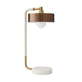 Amadeo Table Lamp 24", Brown and Heritage Brass