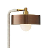 Amadeo Table Lamp 24", Brown and Heritage Brass