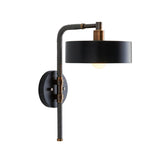 Amadeo Wall Sconce 18", Black and Bronze