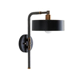 Amadeo Wall Sconce 18", Black and Bronze