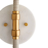 Amadeo Wall Sconce 18", Brown and Heritage Brass