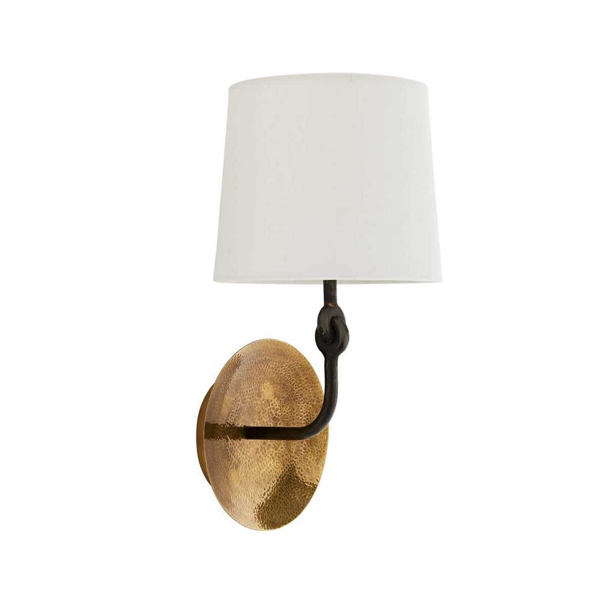 Galen Wall Sconce 16", Hammered Antique Brass