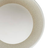 Hanley 4 Light Flush Mount 45", Black and Ivory Crackle Ceramic