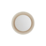 Hanley Wall Sconce 8", Ivory Crackle Ceramic with Black Accents