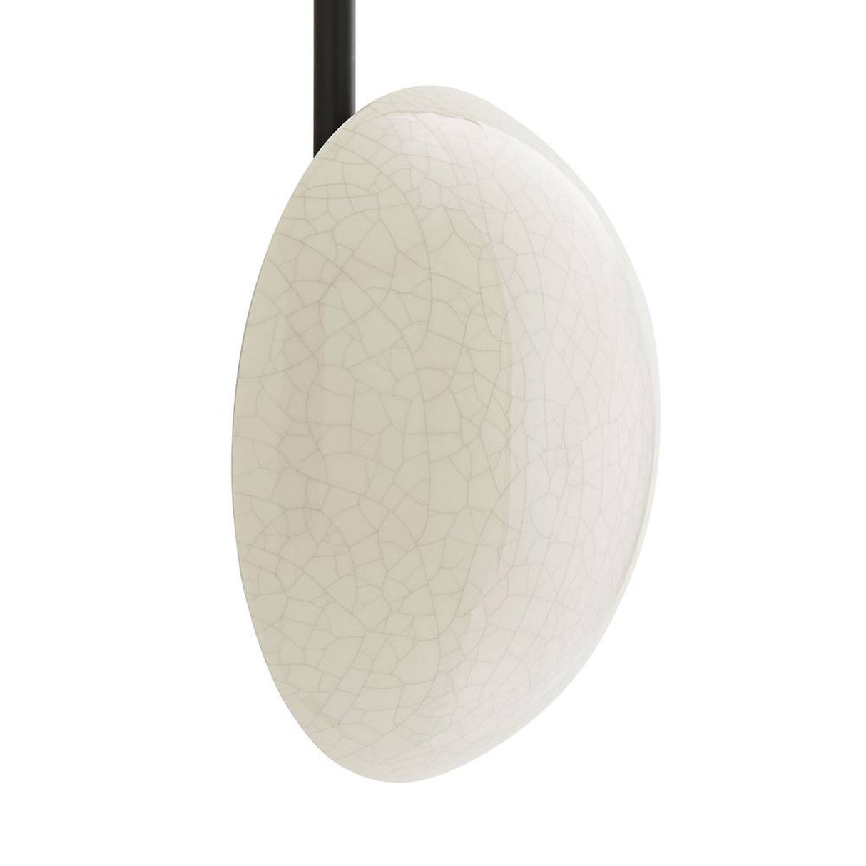 Hanley 5 Light Scultural Wall Sconce 44", Glossy Ivory Crackle with Black Accents