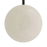 Hanley 5 Light Scultural Wall Sconce 44", Glossy Ivory Crackle with Black Accents