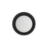 Hanley Wall Sconce 8", Matte Black Ceramic with Brass Accents