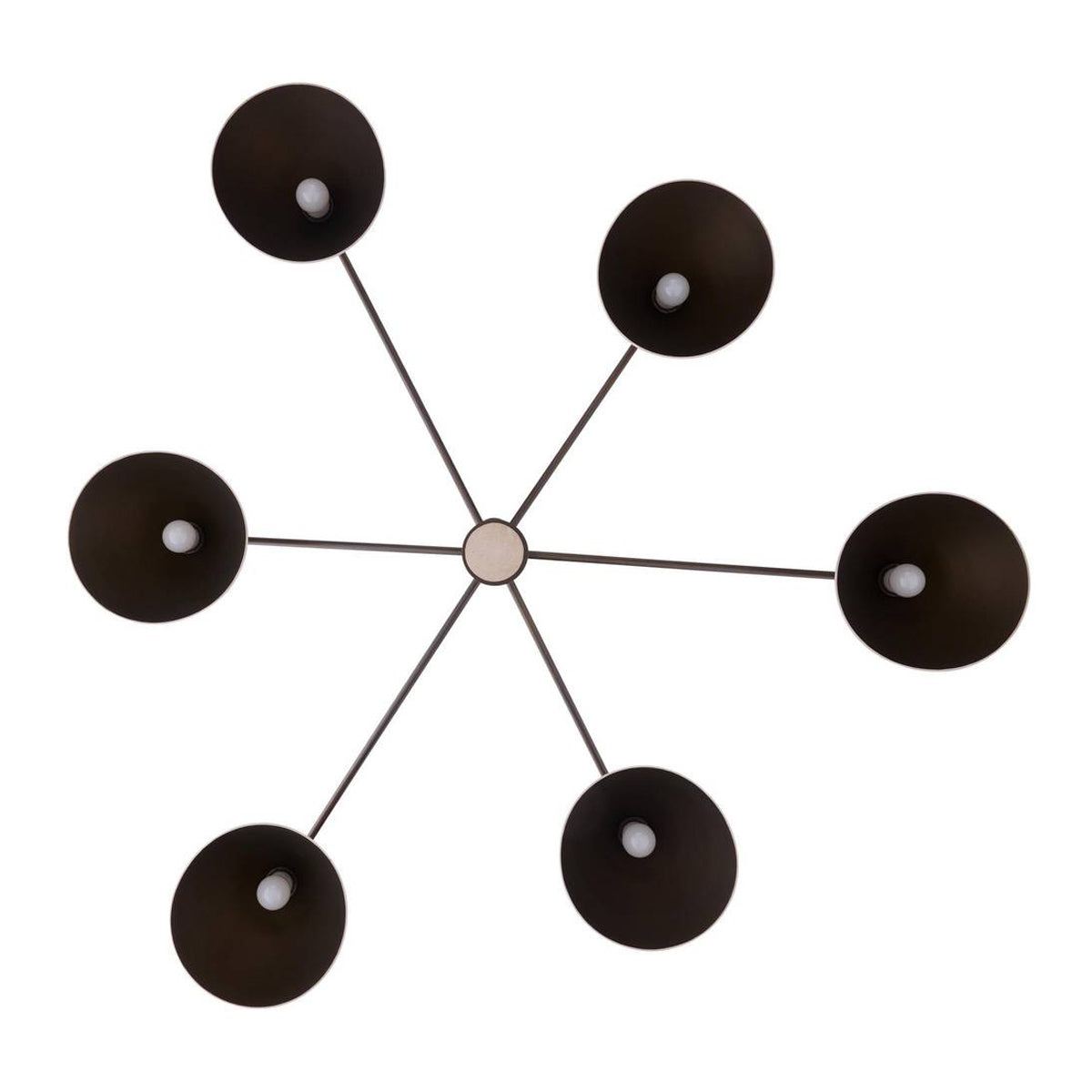 Winslet 6 Light Chandelier 53", English Bronze and Ivory Leather