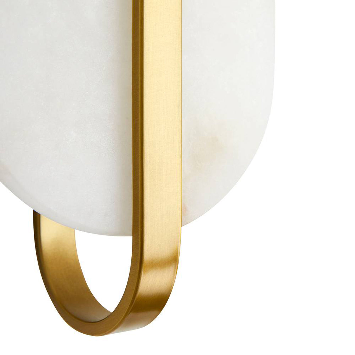 Vyra Wall Sconce 19", Antique Brass and Alabaster