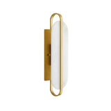 Vyra Wall Sconce 19", Antique Brass and Alabaster
