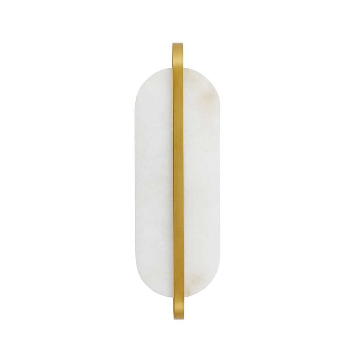 Vyra Wall Sconce 19", Antique Brass and Alabaster