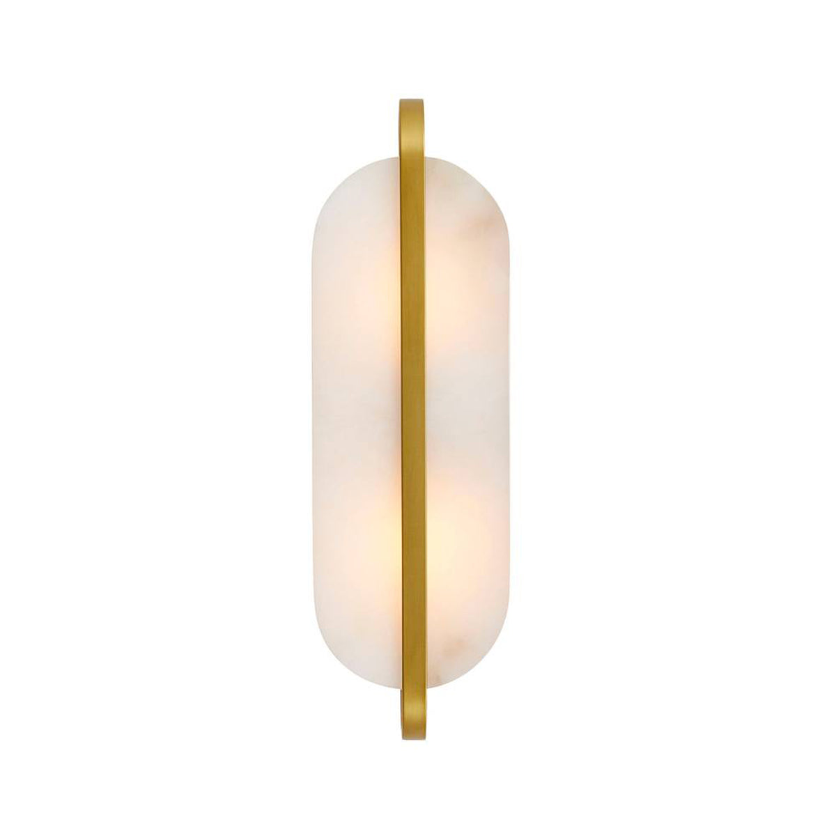 Vyra Wall Sconce 19", Antique Brass and Alabaster