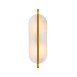 Vyra Wall Sconce 19", Antique Brass and Alabaster