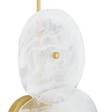 Malina Wall Sconce 30", Antique Brass and Art Glass