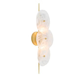 Malina Wall Sconce 30", Antique Brass and Art Glass