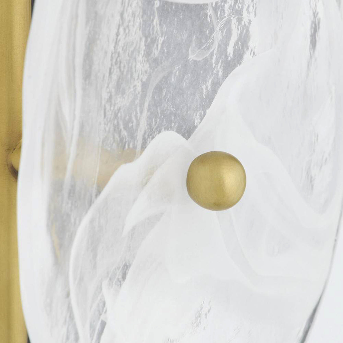 Malina Wall Sconce 30", Antique Brass and Art Glass