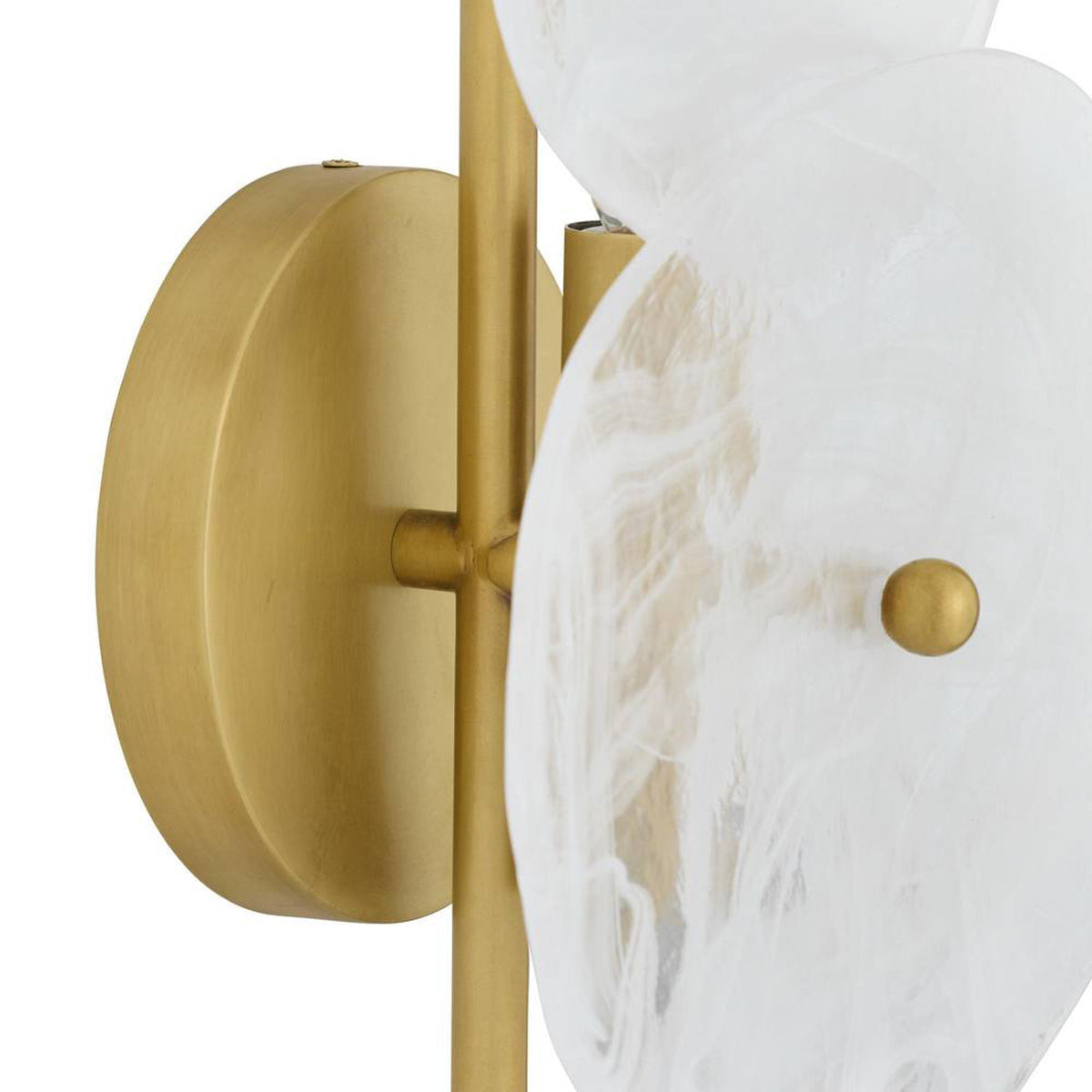 Malina Wall Sconce 30", Antique Brass and Art Glass
