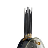 Octavien Wall Sconce 18", Aged Iron and Clear Seeded Glass