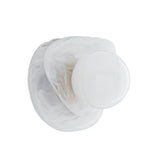 Pearlina Wall Sconce 13", Art Glass with Brass Accents