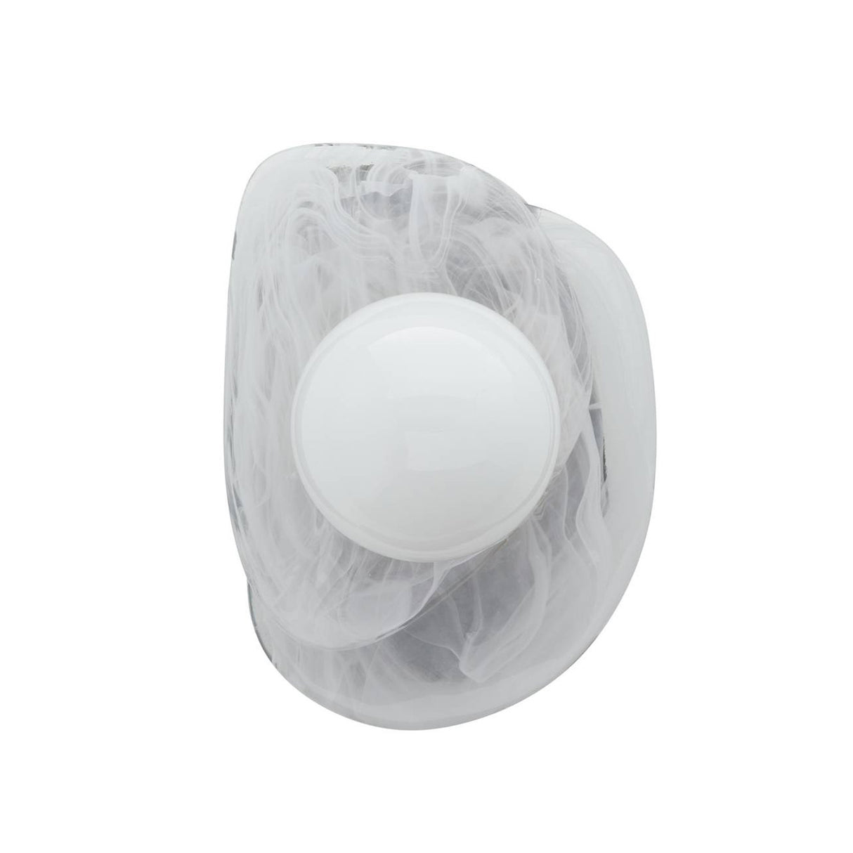 Pearlina Wall Sconce 13", Art Glass with Brass Accents