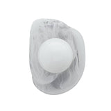 Pearlina Wall Sconce 13", Art Glass with Brass Accents