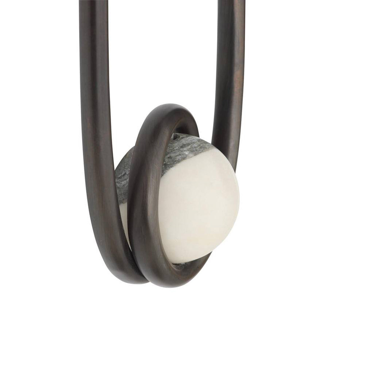 Bastion Wall Sconce 15", English Bronze with Marble Accent