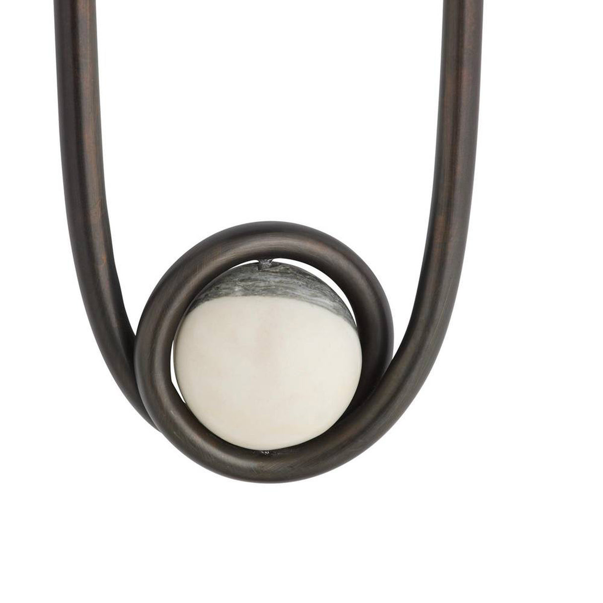 Bastion Wall Sconce 15", English Bronze with Marble Accent