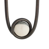 Bastion Wall Sconce 15", English Bronze with Marble Accent