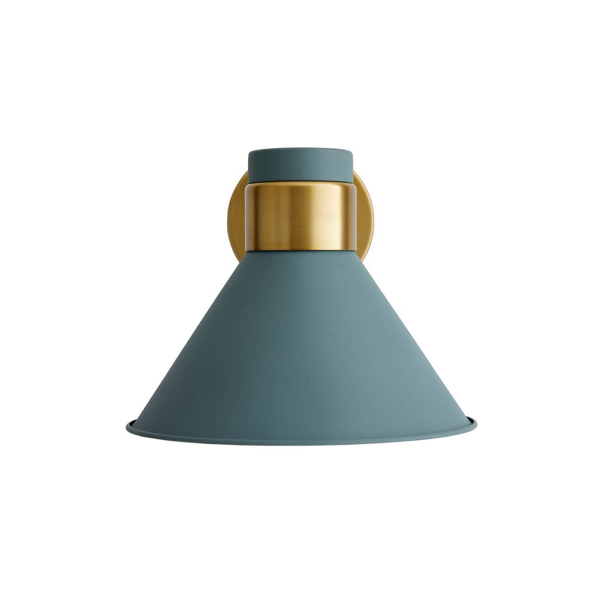 Cosette Adjustable Wall Sconce 8", Fog Blue and Antique Brass