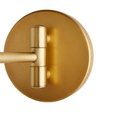 Cosette Adjustable Wall Sconce 8", Soft Taupe and Antique Brass