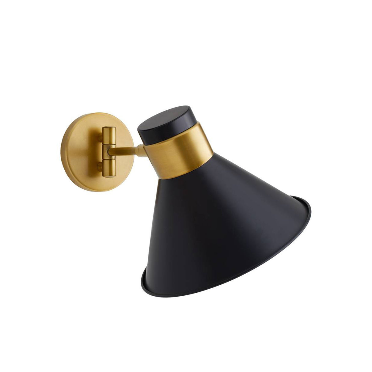 Cosette Adjustable Wall Sconce 8", Urban Bronze and Antique Brass