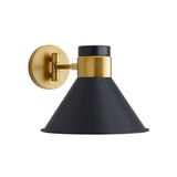 Cosette Adjustable Wall Sconce 8", Urban Bronze and Antique Brass