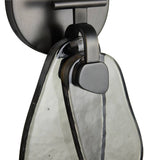 Renata LED Wall Sconce 14", English Bronze and Textured Smoke Glass