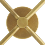 Vianna Adjustable Double Wall Sconce 39", Antique Brass and Art Glass